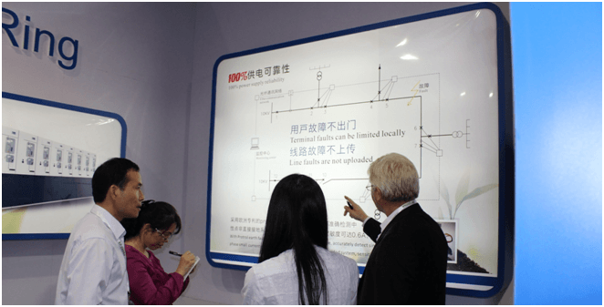 Mr. Lars向電器工業(yè)協(xié)會智能電網(wǎng)設備委員會秘書長介紹赫茲曼簡潔高效的配網(wǎng)自動化